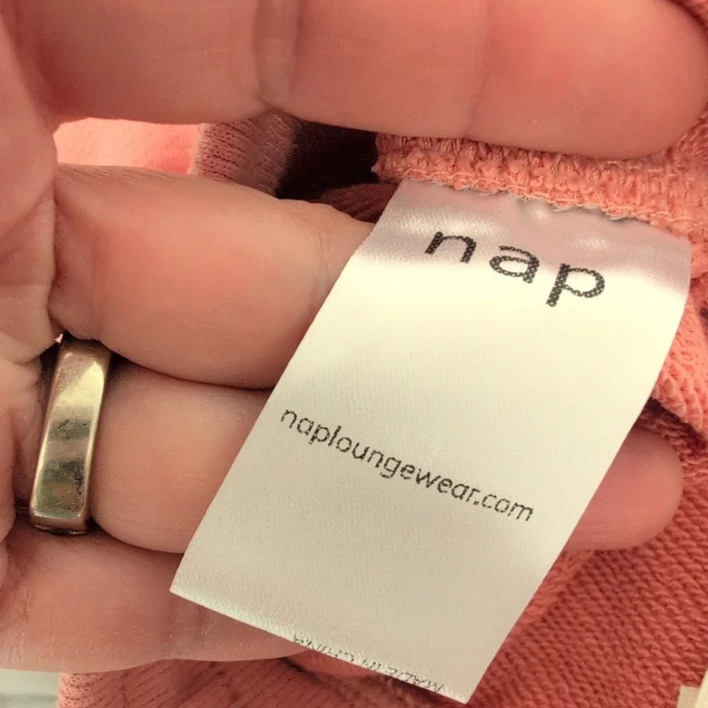 Nap Loungewear Pink Balloon Leg Joggers‎ High Rise Sweatpants Large Athleisure